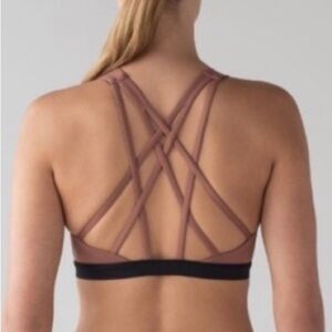 Lululemon | Free to be Serene Bra | Tan, Black | Size 8